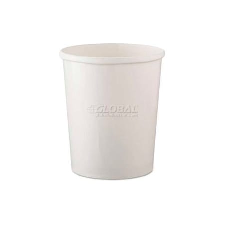 Solo Dart SCCH4325U, Flexstyle Double Poly Paper Containers, 32 oz., White, 500/Carton SCC H4325U